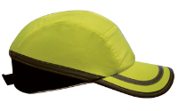 ON SITE SAFETY DODGE BUMP CAP - NEON YELLOW WITH REFLECT SILVER STRIP